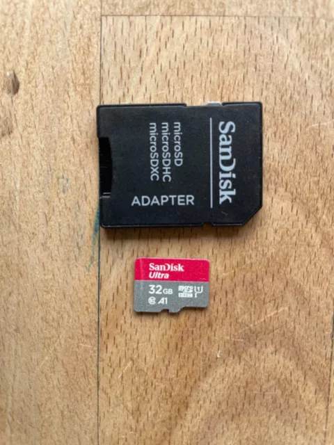 Micro SD Karte SanDisk 32 GB inkl. Adapter