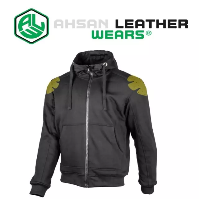 Sudadera con capucha de motocicleta para hombre para chaqueta de lana con...