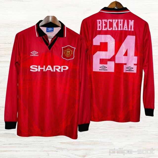 Maillot Extérieur Manches Longues Manchester United 1998-1999 - David Beckham #7 - Neuf