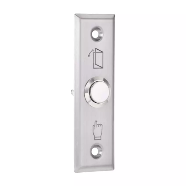 Push Button Release Door Switch Stainless Steel Panel 92mmx28mm DC 12V 3A