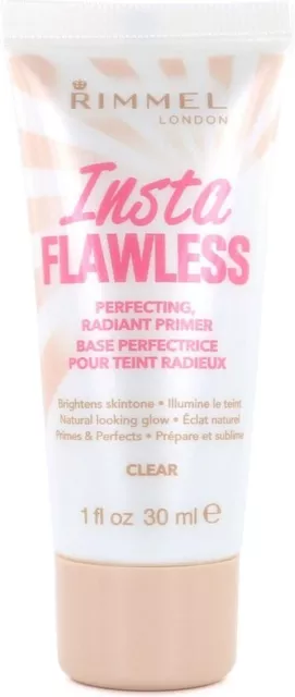 Rimmel Insta Flawless Perfecting Radiant Primer Clear New