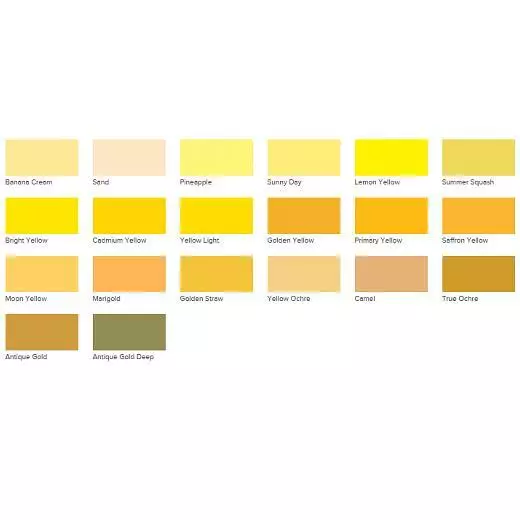 DecoArt Americana Acrylic Paint 59ml 2oz Yellows