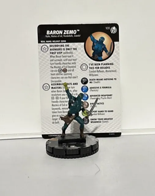 Heroclix Marvel Baron Zemo 100 Captain America And The Avengers LE