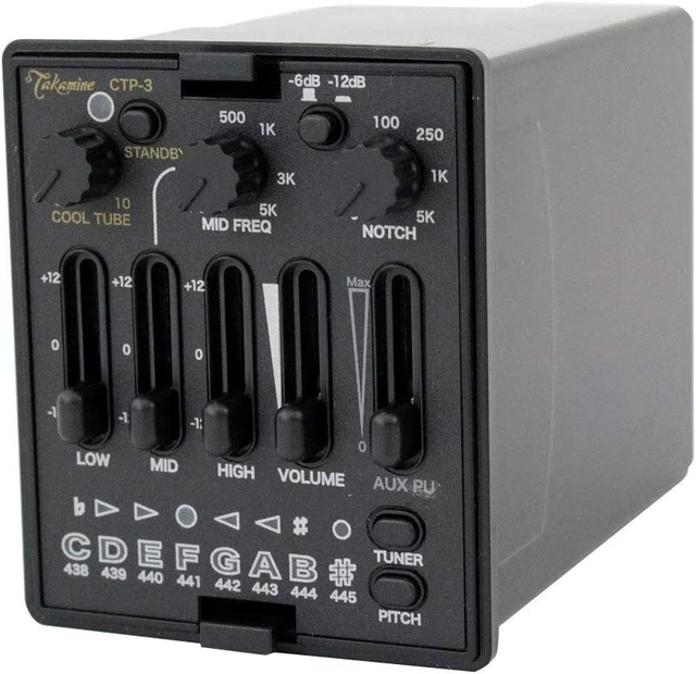 TAKAMINE CTP3 TDP Preamplifier PreAmp for Acoustic Guitar Tube Drive