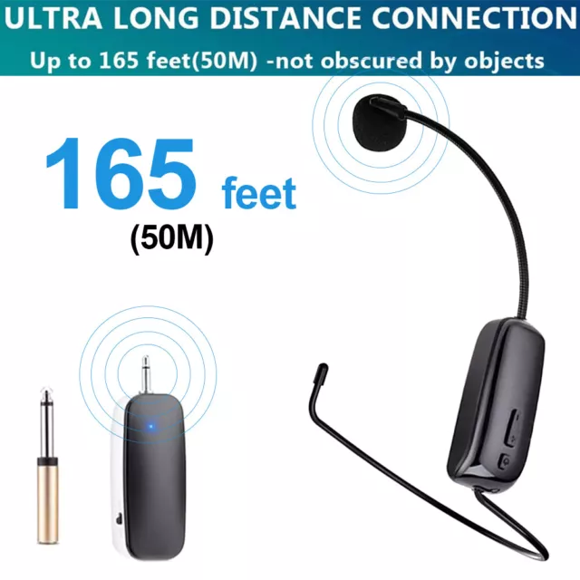 UHF Channel Wireless Microphone Wireless Lavalier/Lapel/Headset Mic System