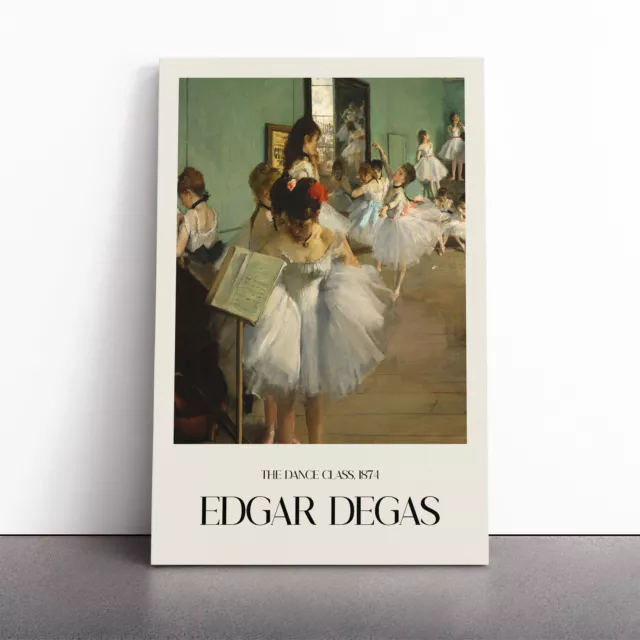 The Ballet Class Vol.2 By Edgar Degas Canvas Wall Art Print Framed Picture Decor