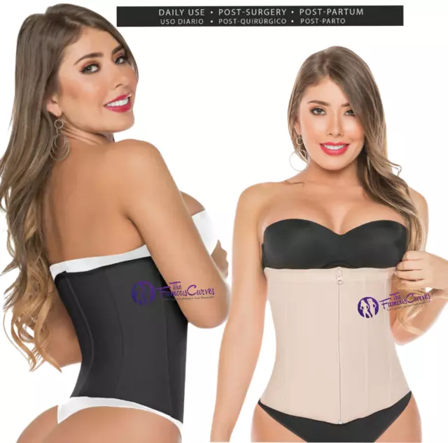 Salome 0315-1 Colombian Waist Trainer Fajas for Women Cinturillas  Colombianas Beige S at  Women's Clothing store