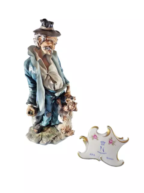 Capodimonte Large Figurine By Cortese Tramp & Scamp Dog Number 369