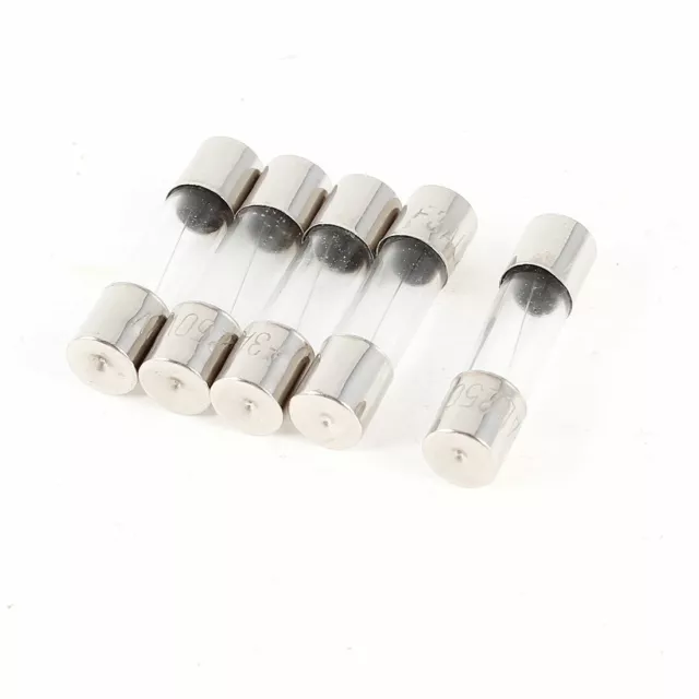 AC 250 V 3 A action rapide 5 20mm  Tube en verre fusible 5 pièces