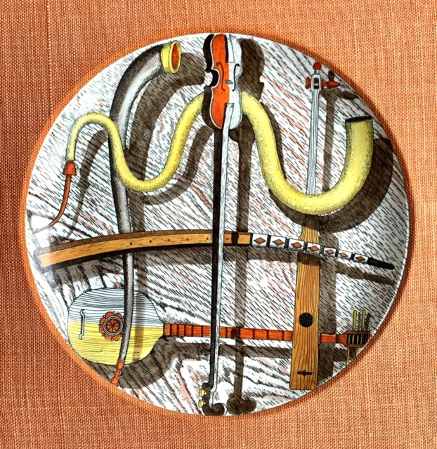 Fornasetti Plate Orchestra 3 ~ framed