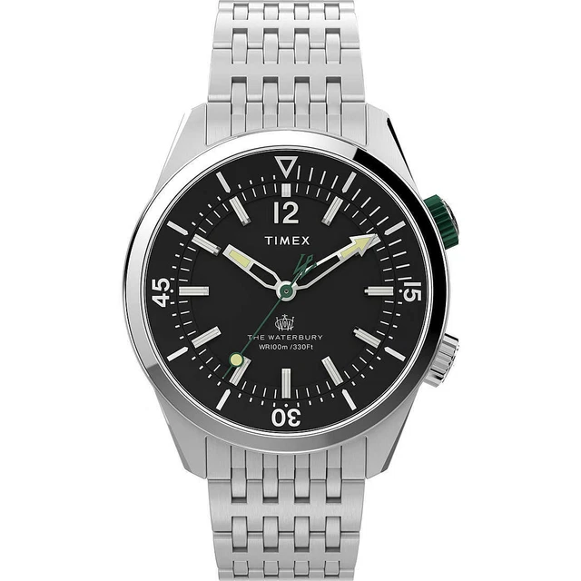 Montre Timex Legacy TW2W42600VQ – Homme – Quartz Analogique – Cadran Bleu – Boîtier 41 Mm Bicolore – Bracelet Acier Inoxydable
