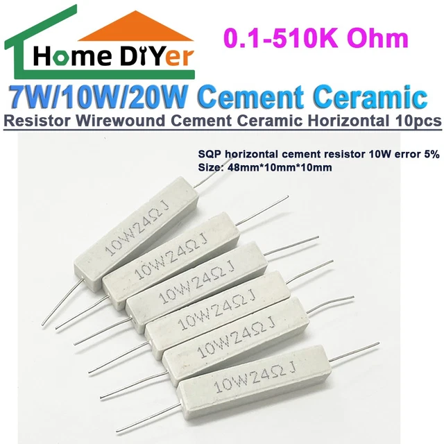 Kit Resistenze Ceramiche 5 Watt – 22 Ohm – Tolleranza 5% – Prodotto In Thailandia - Foto 3
