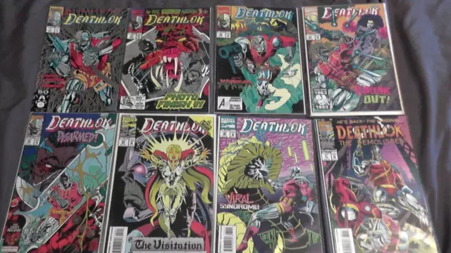 Lot Of 8 Marvel Comics Deathlok 1St Issue Collector's Item #1 Black Panther 22 +