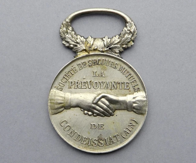 ASSURANCES Médaille De Récompense, Société De Secours Mutuels Association Des Comptables Sup,fme 849583,a