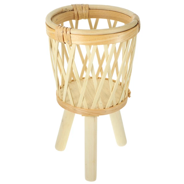 Pot de fleurs en bambou panier de rangement balcon fleur pot de fleurs pot de