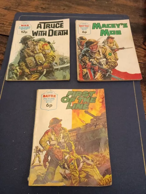 Battle Picture Library Bundle Of 3 746, 1510, 725 War Picture Comics Collectible