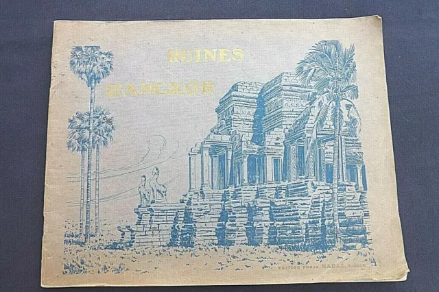 Ruines d' ANGKOR - Photo Nadal, Saïgon 28 gravures vers 1930 Réf 223