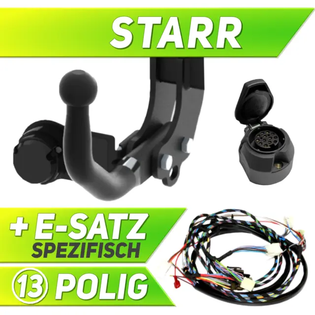 Für Fiat Ulysse II 02-05 Anhängerkupplung starr+E-Satz 13p spez