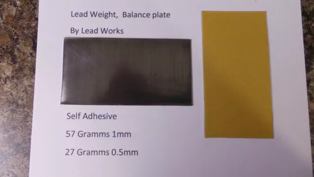 Swing Weight Balance Plate  Lead weight  NEW Lead tape Best value.. low post