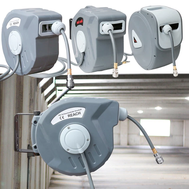 AREBOS Avvolgitubo Aria Compressa Avvolgitubo Automatico A Tamburo 20 M 27125074 - Foto 5