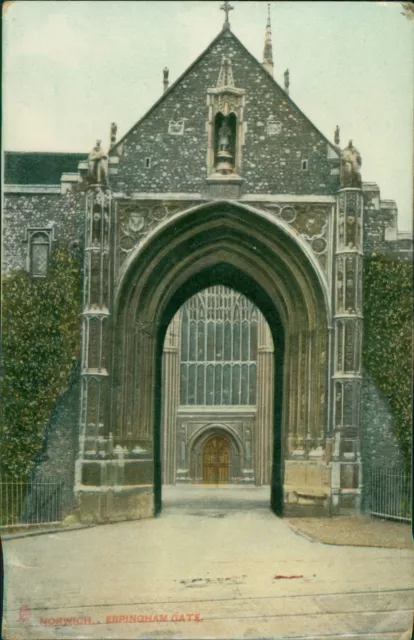 Norwich Erpingham Gate 1908 Poststempel Tucks 4772