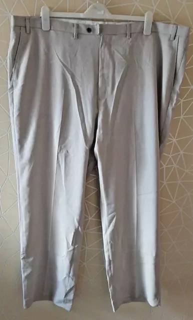 Jack Reid Gents Stone Straight Leg Trousers Pants Mens Big & Tall Size 46 R 'B37