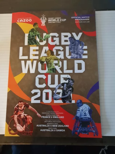 Rugby League World Cup  Final  Official Match Programme Editon 6 2022