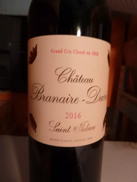 Chateau Branaire  2016-  Grand Cru Classe Saint-Julien- 94+ Parker !