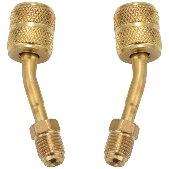 Adapter 5/16 Inch Sae Female Couplers To 1/4 Inch Sae Male Flare, 2 Pc 45 D F2Z1