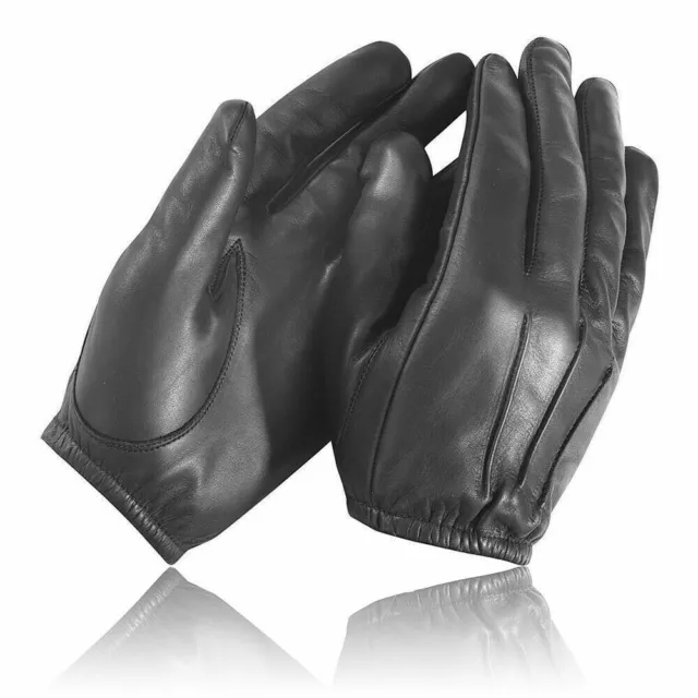 made with Kevlar Police Anti Slash Fire Resistant Leather Gloves Security SIA