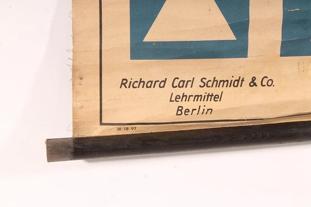 WALL CHART SCHOOL Wall Map Roll Chart Verkehrskarte Traffic Sign $49.32 ...