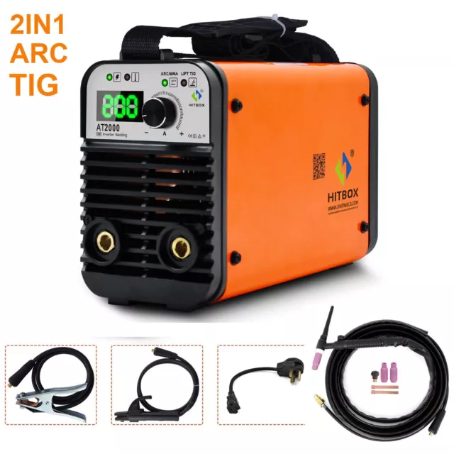 HITBOX 110V/220V Mini ARC Electric Welding Machine DC Inverter MMA Welder US