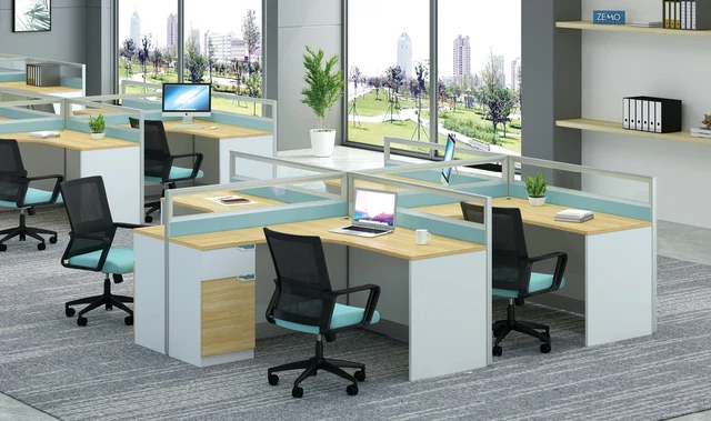Table de Bureau Table Travail Entreprise Meuble Counter Centre D'Appels Meuble