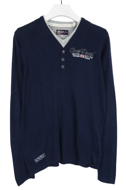Pull à Col V Homme Bleu Marine en Laine Mérinos - Paul Smith