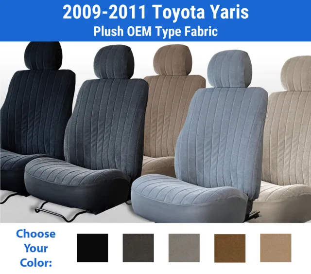 Plush Velour Seat Covers for 2009-2011 Toyota Yaris