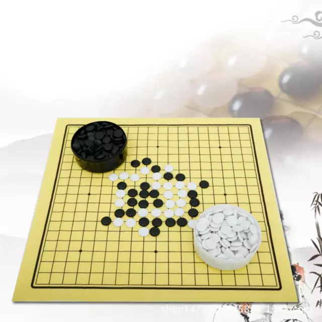 Ensemble de jeu de go chinois Pièces d'échecs Baduk/Weiqi Go Jeu de société