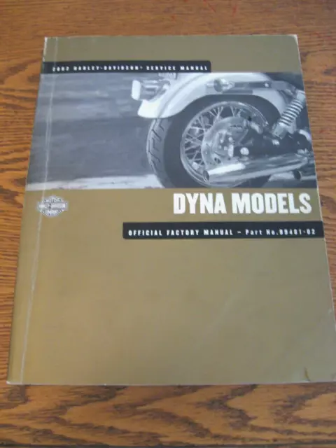 2002 Harley-Davidson Dyna Service Manual Catalog FXDX FXD CONV FXDL FXDWG VG