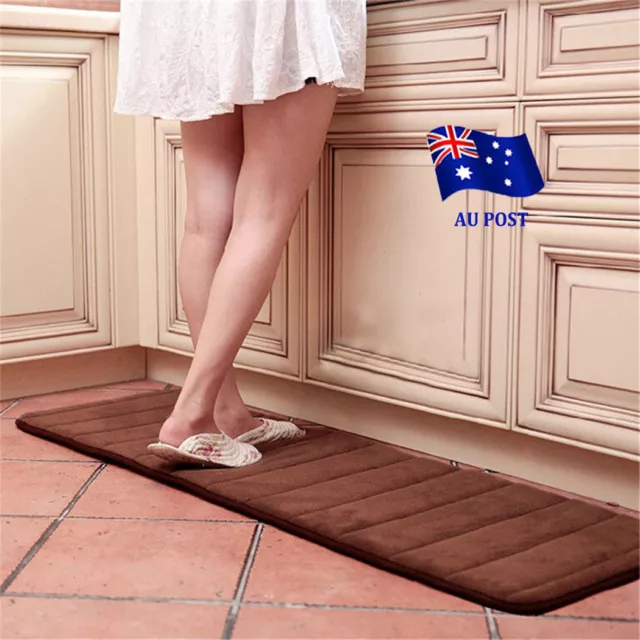 Memory Foam Washable Mat Bedroom Floor Pad Non-slip Bath Rug Mat Door Carpet #T