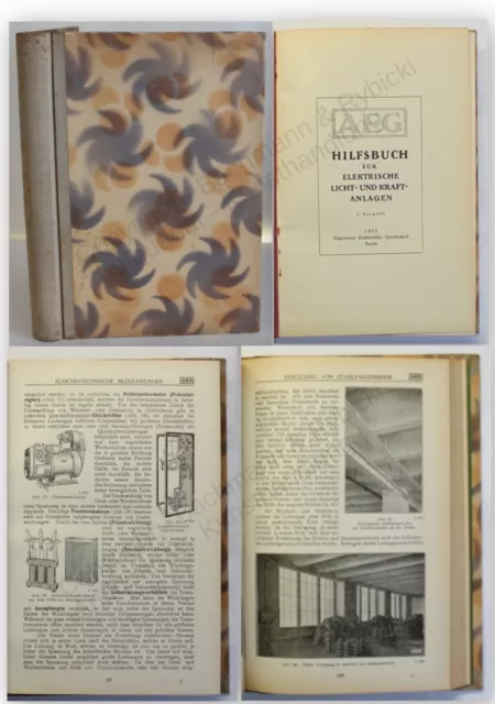 AEG Hilfsbuch für elektrische Licht- und Kraftanlagen 1925 2. Auflage Wissen xy