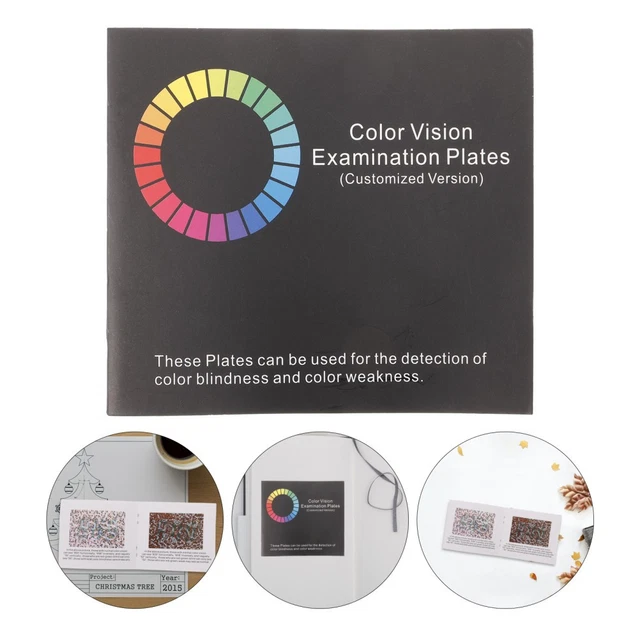 TESTING VISUAL TEST Chart Book Color Chart for Color Deficiency £6.88 ...