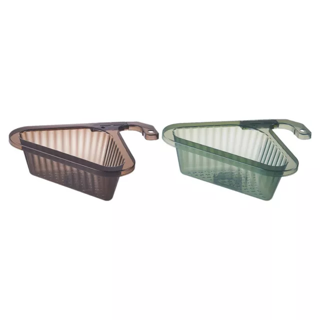 2 Pcs Panier De Vidange D'évier Cuisine Passoire En Plastique Porte-éponge