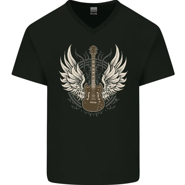 T shirt avec guitare électrique - France