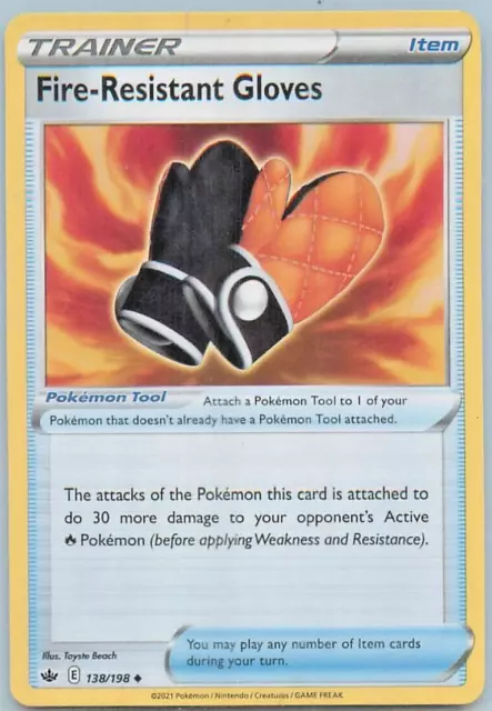 Fire-Resistant Gloves 138  x2 Play Pack NM! Pokemon!