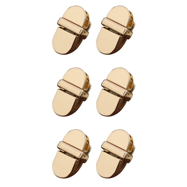 6 Sets Zinklegierung Sperren Fräulein Geldbörse Tuck Lock-Verschluss Damen