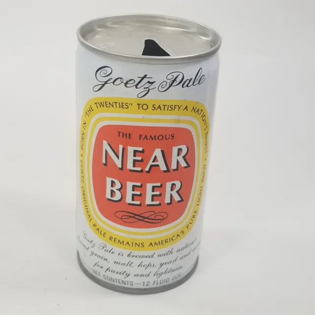 Vintage Near Beer Can Goetz Pale Opened Pearl Brewing