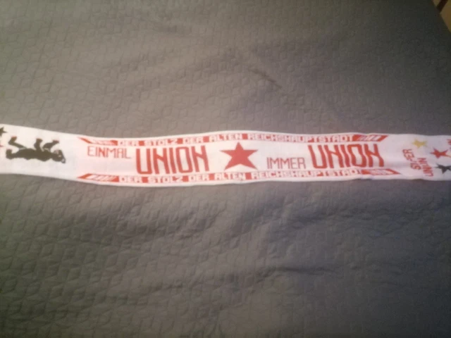Schal 1.FC Union Berlin  1994 sehr selten Pepe  Stolz der alten Reichshauptstadt
