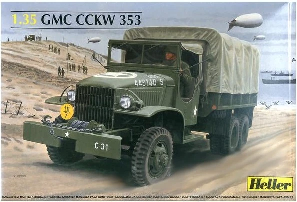 Heller 81121 1:35 GMC CCKW 353 Canvas Covered Truck