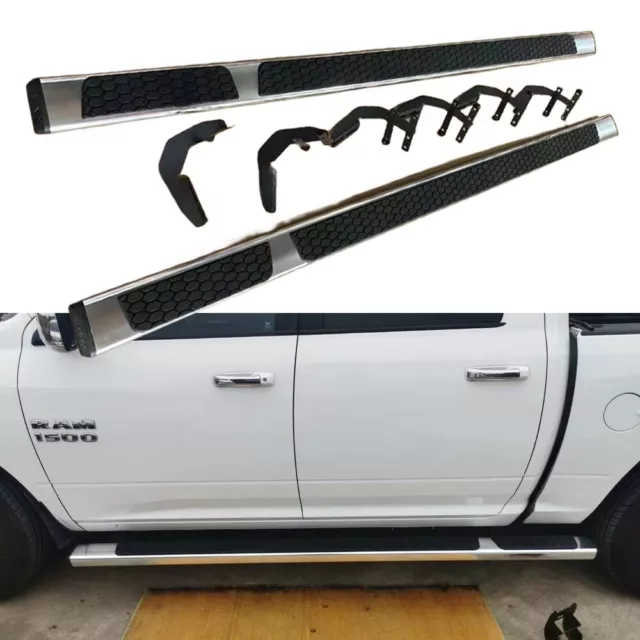 Running Board Side Step Pedals Nerf Bar Fits For Dodge RAM 1500 2009-2018 4Door