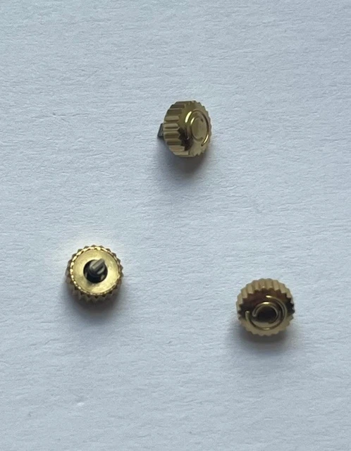 COURONNE VINTAGE JAUNE POUR MONTRE LIP TALLON 7,30 MM @ LIP TALLON CROWN YELLOW