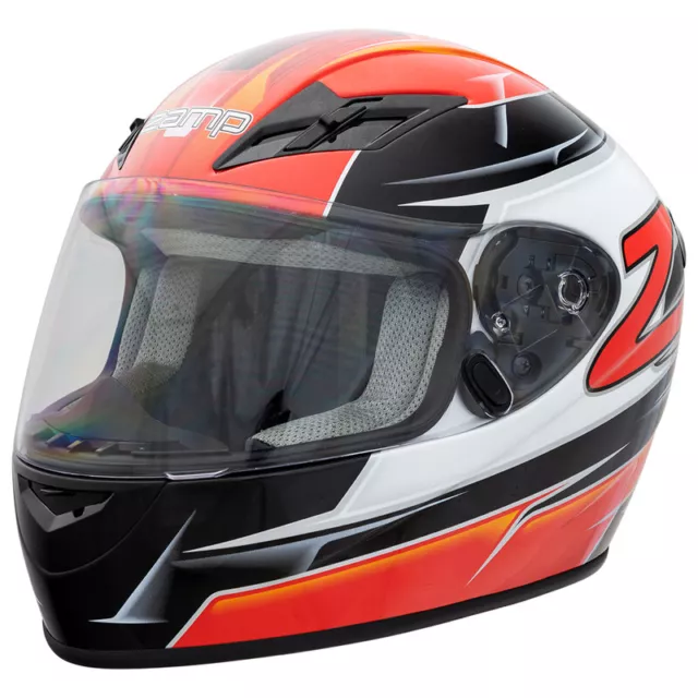 Zamp H759C02XL, FS-9 Helmet, X-Large, Red/Black, Snell M2020D & DOT Approved